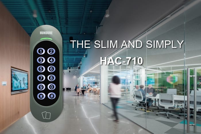 The slim and simply-designed HAC-710 standalone keypad access controller 1 news en 003